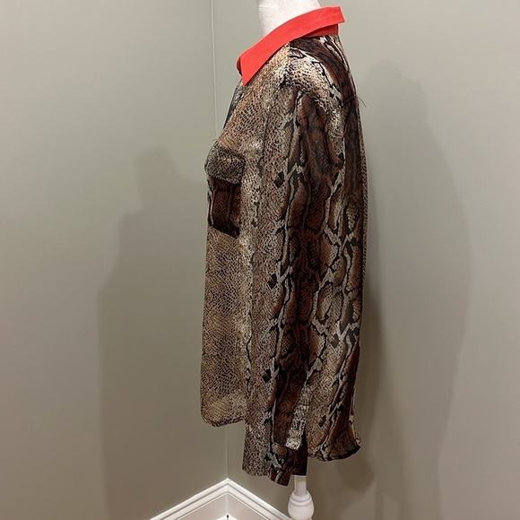 Jealous Tomato Animal Print Button Down Blouse Size Small - Picture 3 of 7